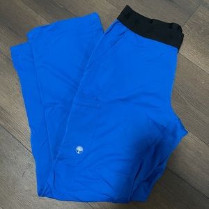 Royal blue Healing Hands scrub set